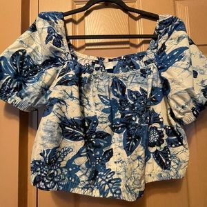 H&M Off the Shoulder Crop Top